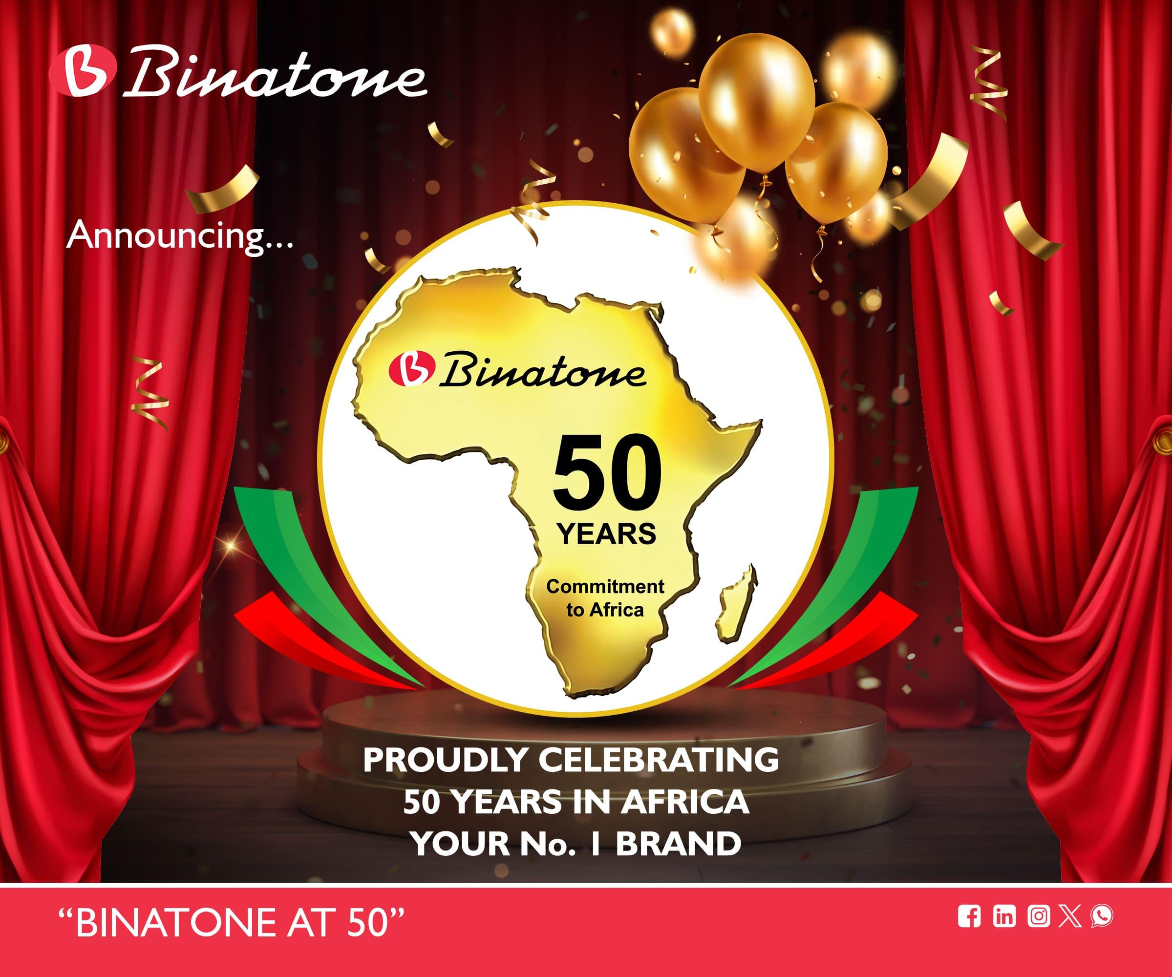 Binatone’s 50th Anniversary in Africa Logo Unveil: 50 Years Commitment to Africa